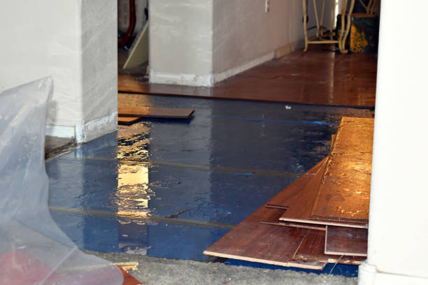 Professional Water Damage Restoration technician working in Seaside, CA